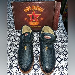 Wild West Los Altos Boots Men Genuine Caimans & Ostrich blue jeans size 12